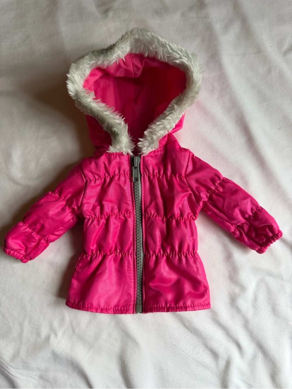Journey girls toys r us 18” doll pink puffer zipper hooded coat doll outfit